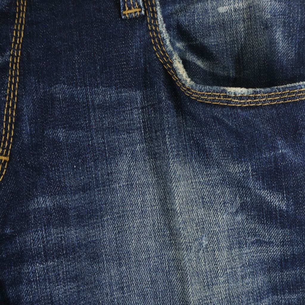 DSQUARED2(ディースクエアード) 11SS ダメージ加工 スキニーデニムパンツ ジーンズ ジップフライ インディゴ ブルー S74LA0322