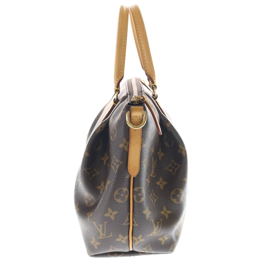 LOUIS VUITTON(ルイヴィトン) モノグラム テュレンPM 2WAYバッグ ハンドバッグ ショルダーバッグ ブラウン レザー×PVC M48813 ゴールド金具 レディース