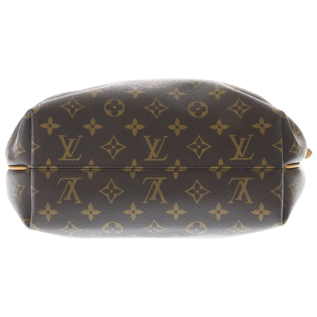 LOUIS VUITTON(ルイヴィトン) モノグラム テュレンPM 2WAYバッグ ハンドバッグ ショルダーバッグ ブラウン レザー×PVC M48813 ゴールド金具 レディース