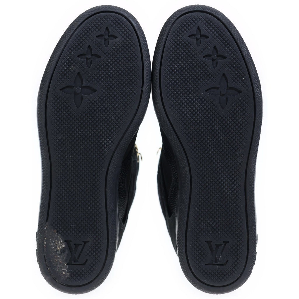 LOUIS VUITTON(ルイヴィトン) クリフトップライン ハイカットスニーカー シューズ スエード モノグラム ブラック レディース