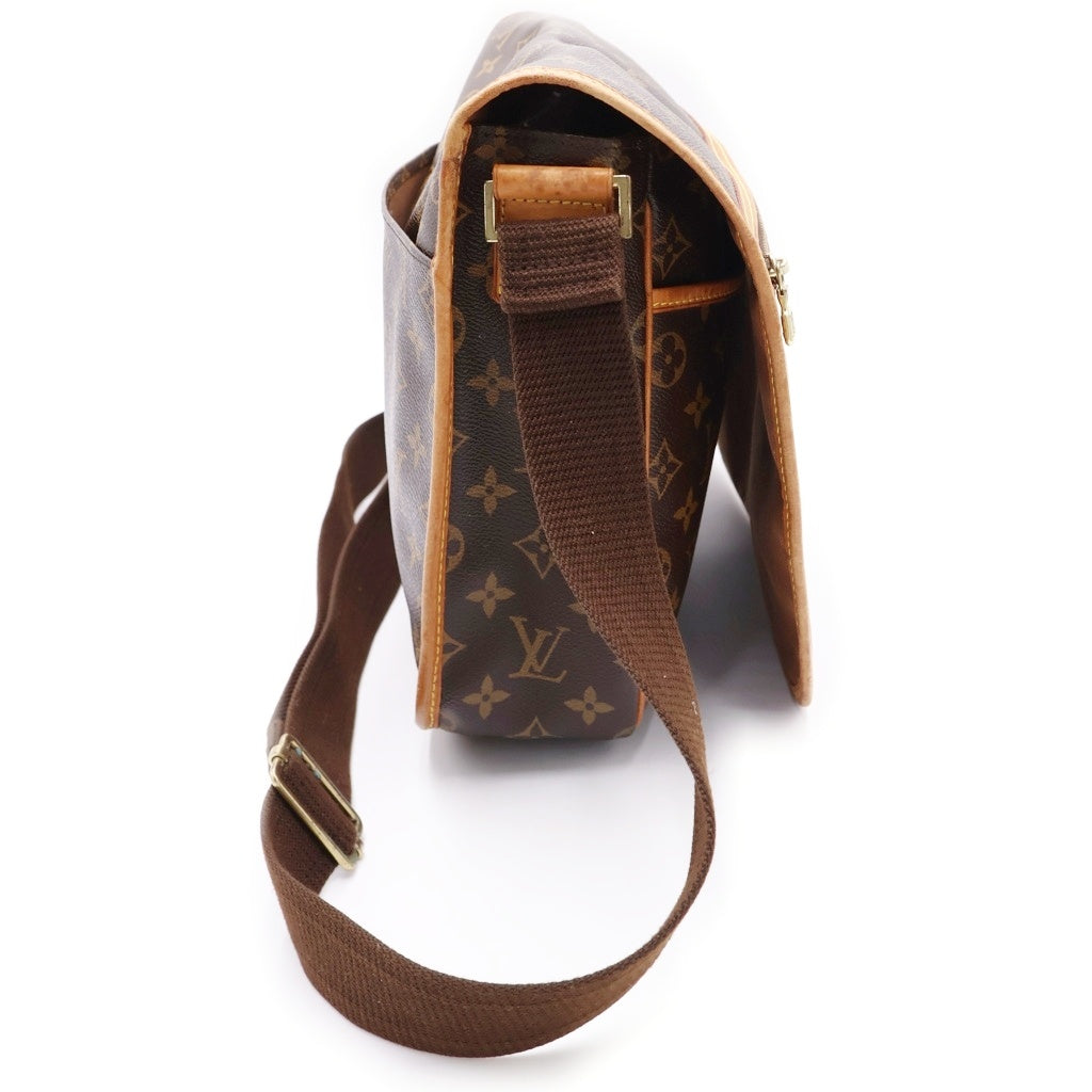 LOUIS VUITTON(ルイヴィトン) モノグラム メッセンジャーボスフォールGM ショルダーバッグ ブラウン レザー×PVC M40105 ゴールド金具