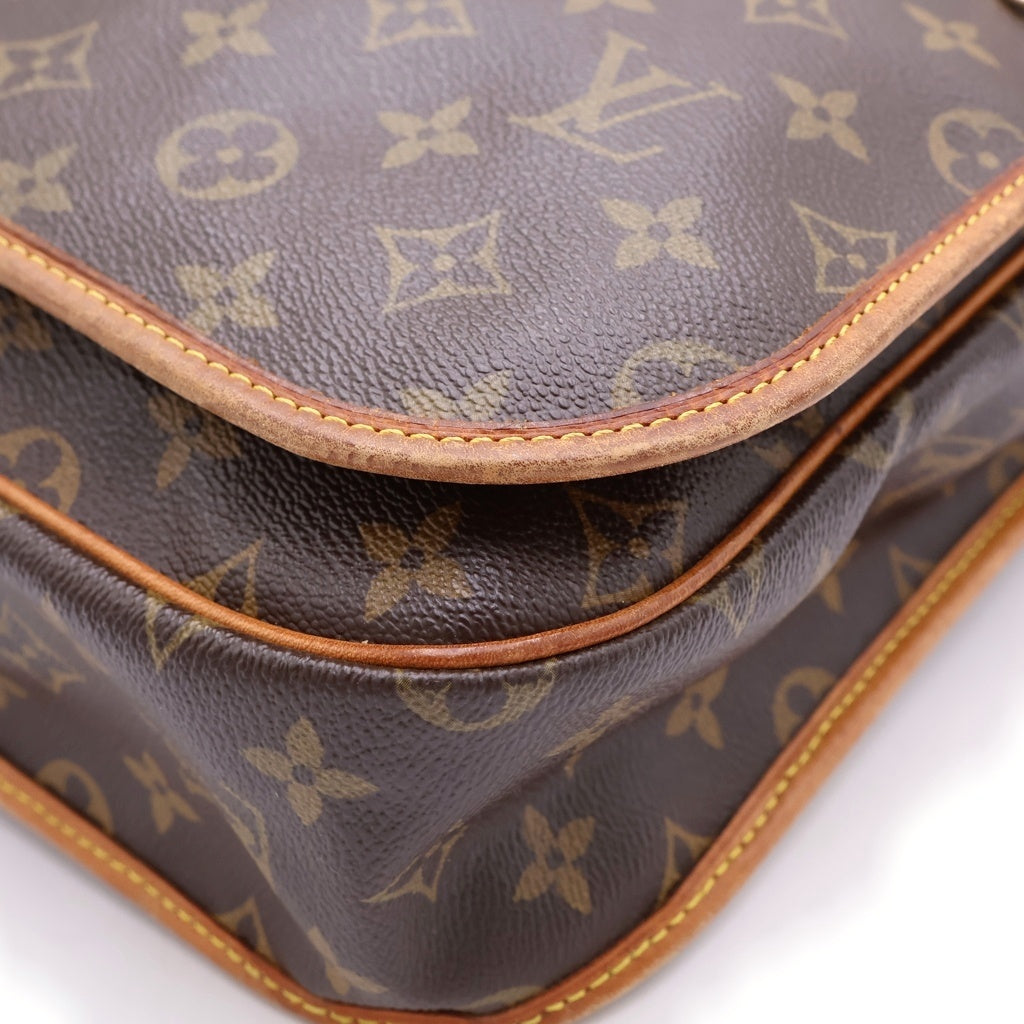 LOUIS VUITTON(ルイヴィトン) モノグラム メッセンジャーボスフォールGM ショルダーバッグ ブラウン レザー×PVC M40105 ゴールド金具