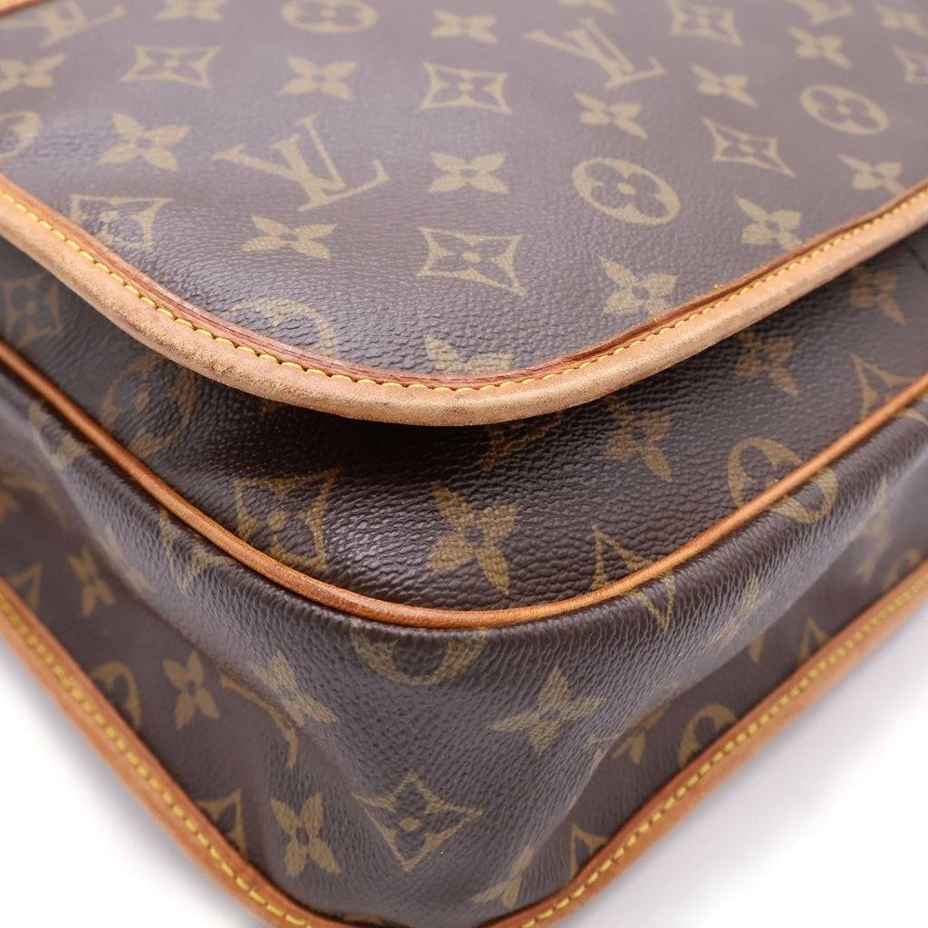 LOUIS VUITTON(ルイヴィトン) モノグラム メッセンジャーボスフォールGM ショルダーバッグ ブラウン レザー×PVC M40105 ゴールド金具