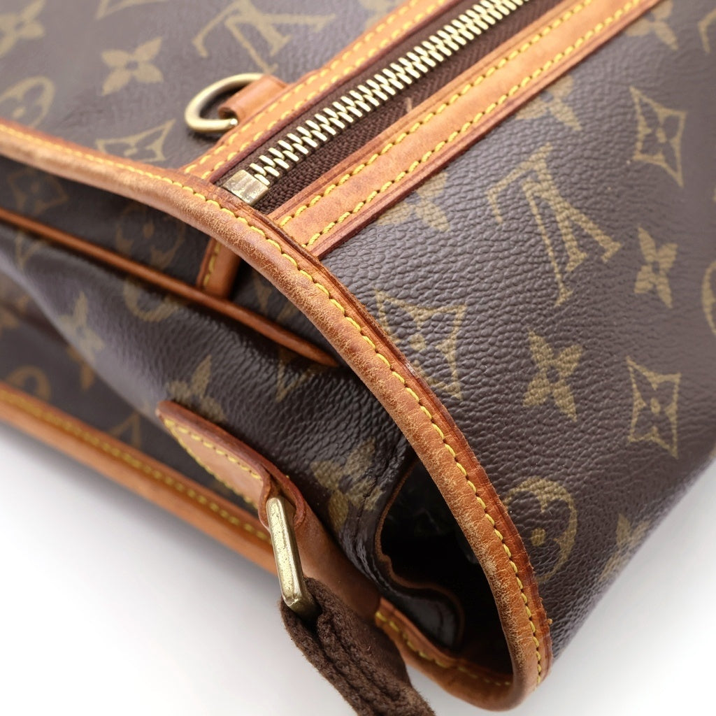LOUIS VUITTON(ルイヴィトン) モノグラム メッセンジャーボスフォールGM ショルダーバッグ ブラウン レザー×PVC M40105 ゴールド金具