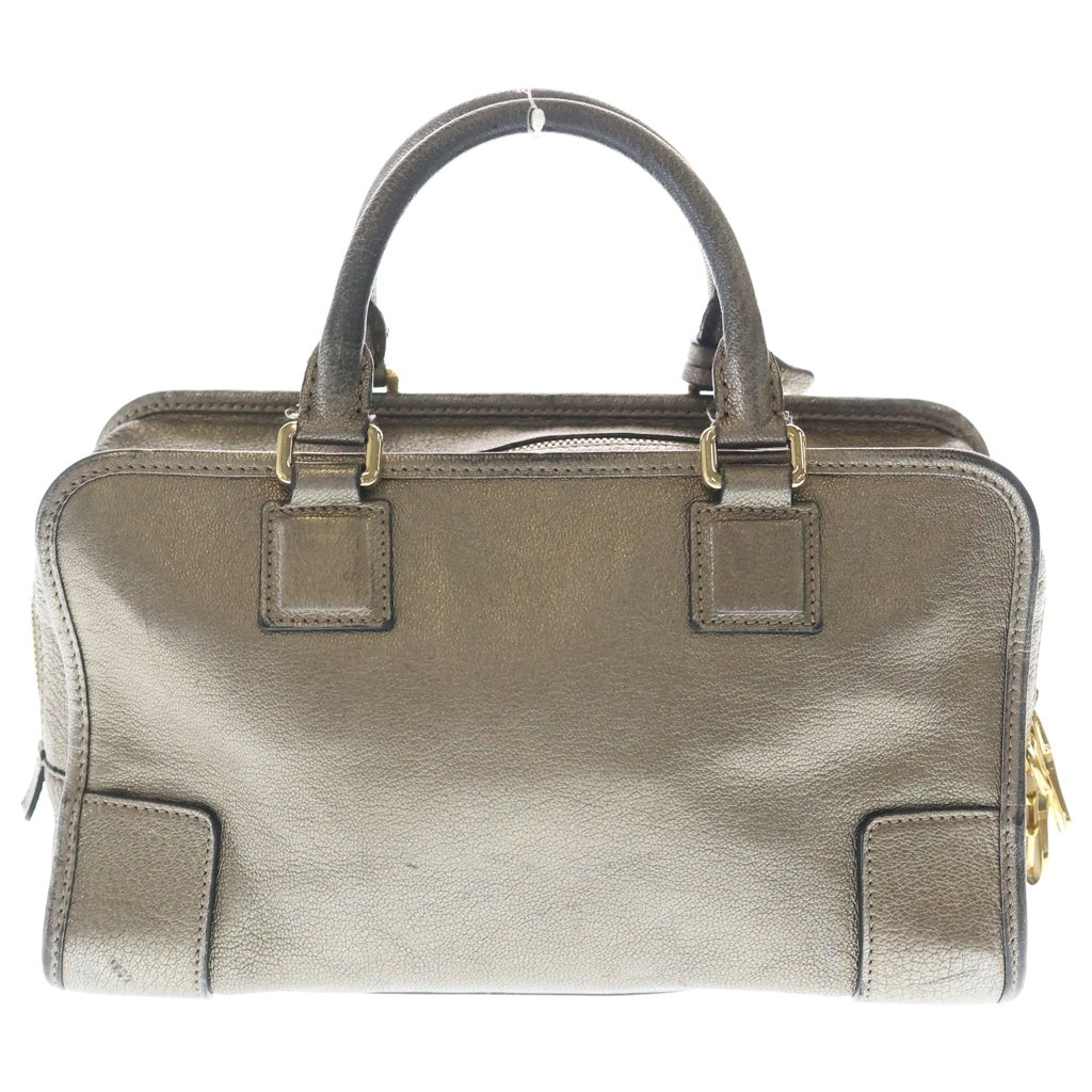 LOEWE(ロエベ) アマソナ28 アナグラムロゴ レザー ハンドバッグ ゴールド レディース