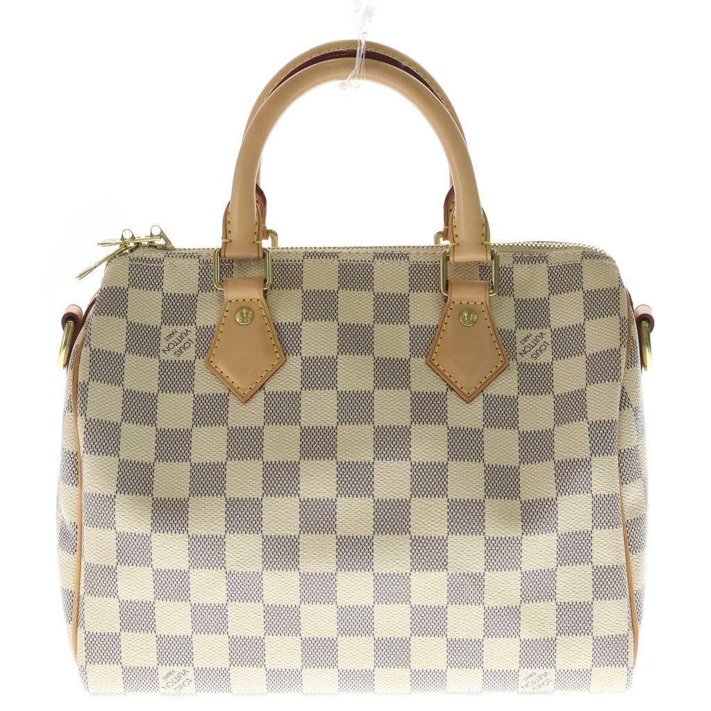 LOUIS VUITTON(ルイヴィトン) ダミエ アズール スピーディーバンドリエール25 2WAYバッグ ショルダーバッグ ベージュ PVCレザー N40608 レディース
