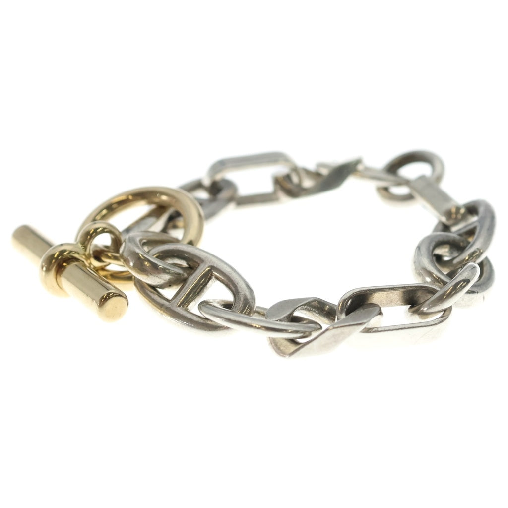 HERMES(エルメス) 00s VINTAGE Area Bracelet PM YG MIX アレア イエローゴールドコンビ ブレスレット シルバー/イエローゴールド