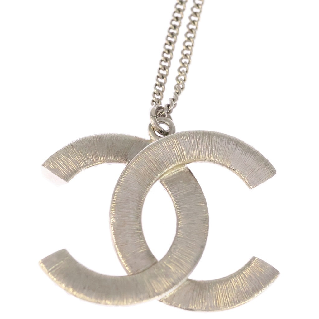 CHANEL(シャネル) ココマーク ラインストーン ネックレス ロングネックレス チョーカー B17P シルバー/ブラック レディース
