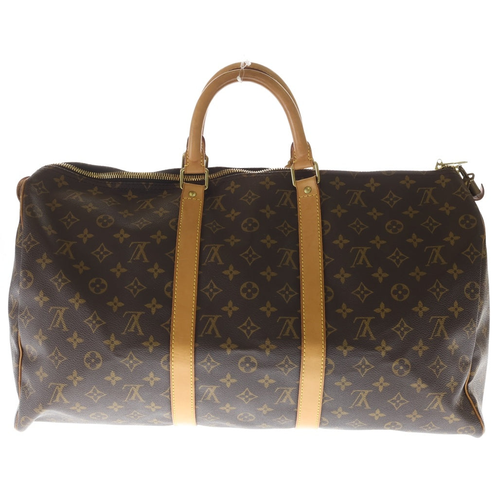 LOUIS VUITTON(ルイヴィトン) モノグラム キーポル50 トラベルバッグ ハンドバッグ ボストンバッグ ブラウン レザー×PVC M41426 ゴールド金具
