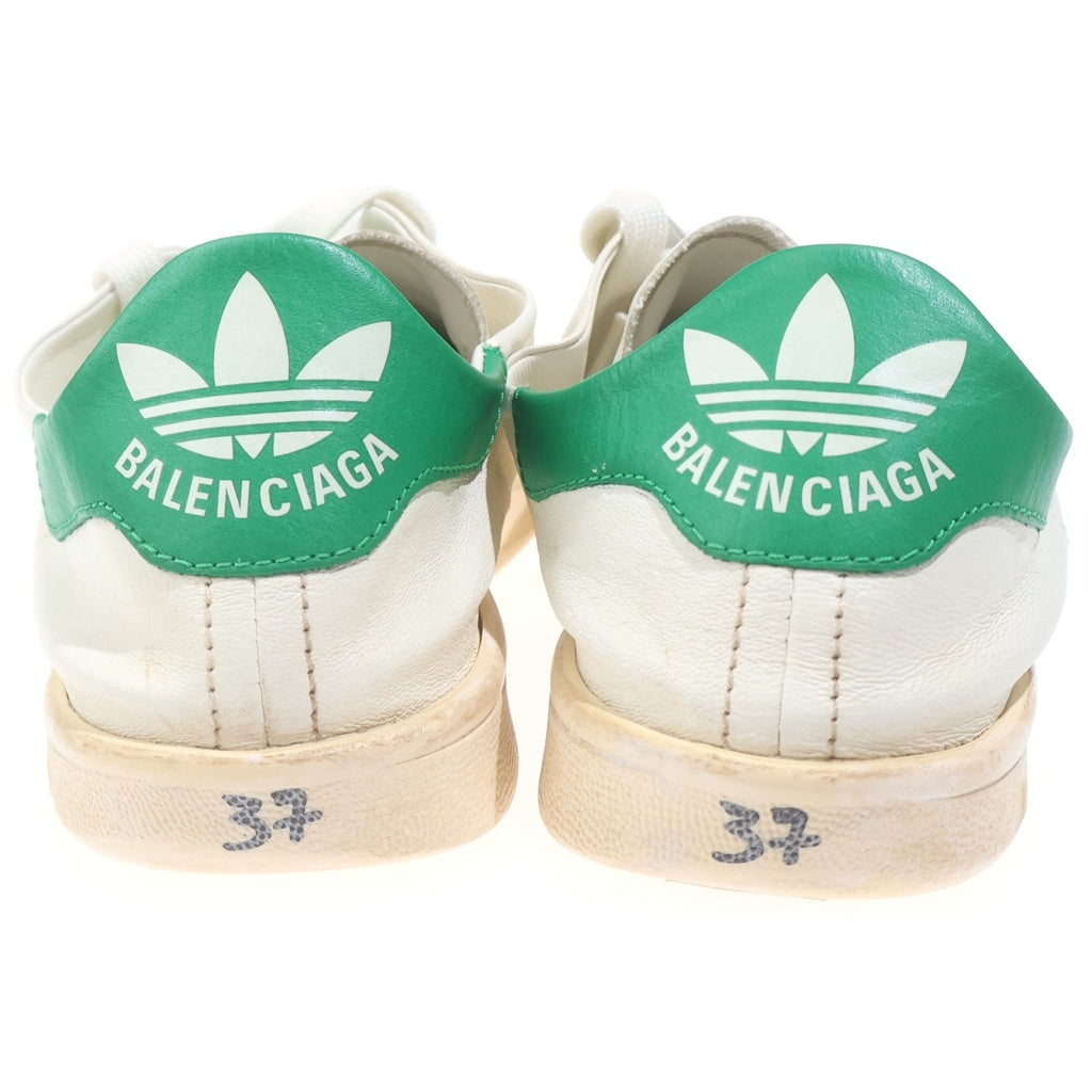 BALENCIAGA(バレンシアガ) ×adidas アディダス スタンスミス ヴィンテージローカットスニーカー ホワイト/グリーン レディース US7/23cm 721836