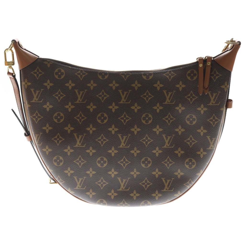 LOUIS VUITTON(ルイヴィトン) モノグラム リバース ループホーボー PVC レザー 2WAY チェーン ハンドバッグ ショルダーバッグ M46311 ICタイプ ブラウン レディース