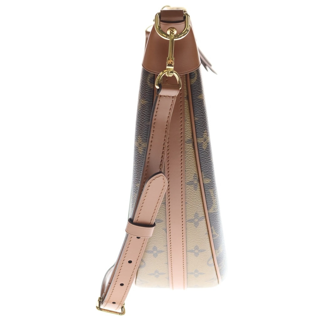 LOUIS VUITTON(ルイヴィトン) モノグラム リバース ループホーボー PVC レザー 2WAY チェーン ハンドバッグ ショルダーバッグ M46311 ICタイプ ブラウン レディース