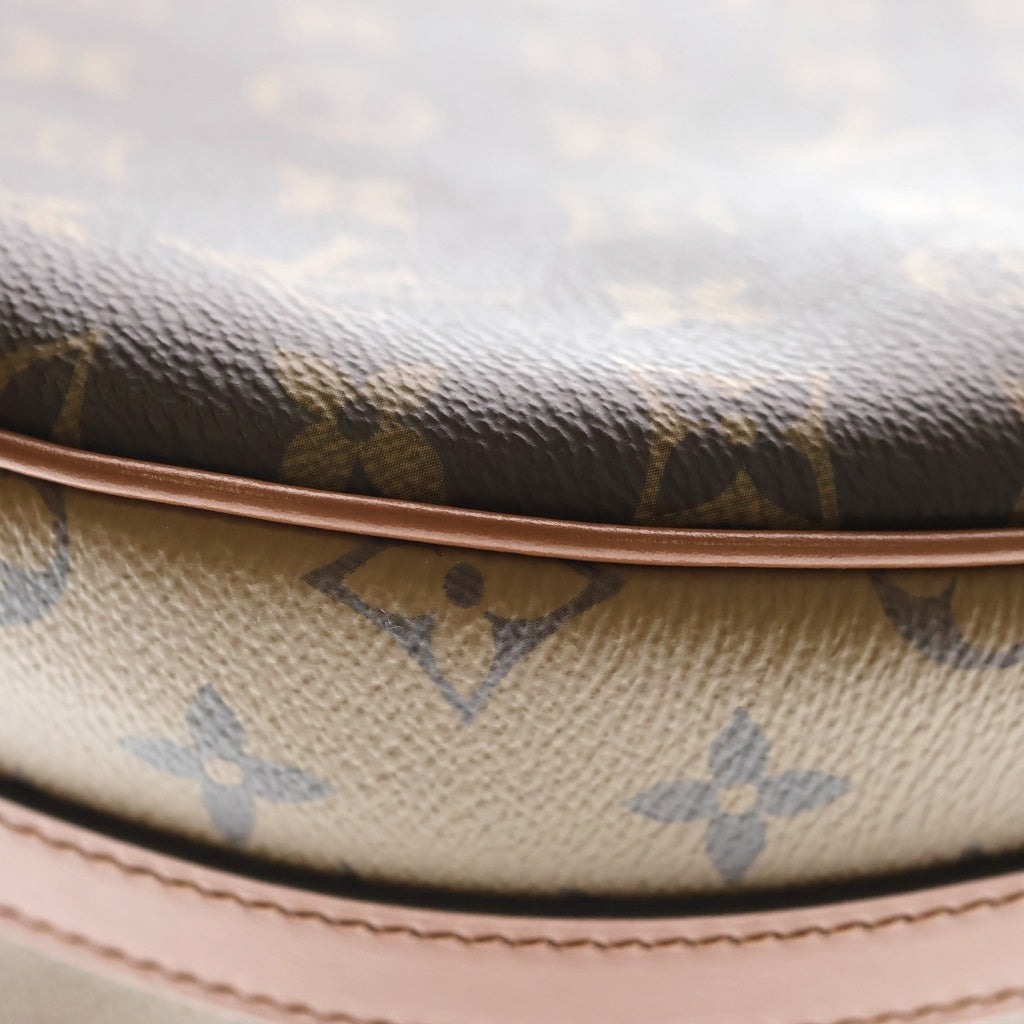 LOUIS VUITTON(ルイヴィトン) モノグラム リバース ループホーボー PVC レザー 2WAY チェーン ハンドバッグ ショルダーバッグ M46311 ICタイプ ブラウン レディース