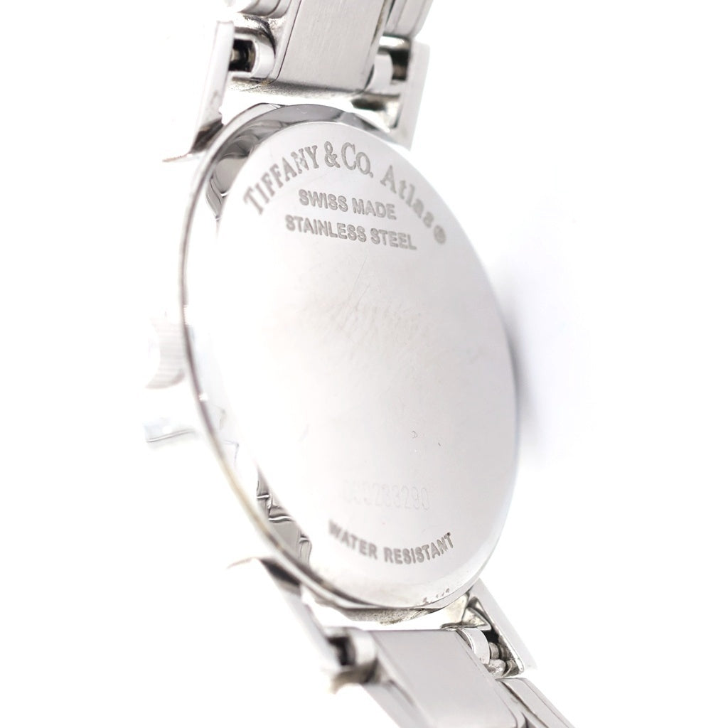 TIFFANY & Co.(ティファニー) アトラス デイト SS/QZ ステンレス クォーツ 電池式 腕時計 9N0278324 黒文字盤 レディース