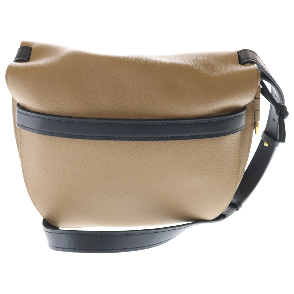 LOEWE(ロエベ) ゲート スモール ショルダーバッグ レザー モカ/ブラック レディース