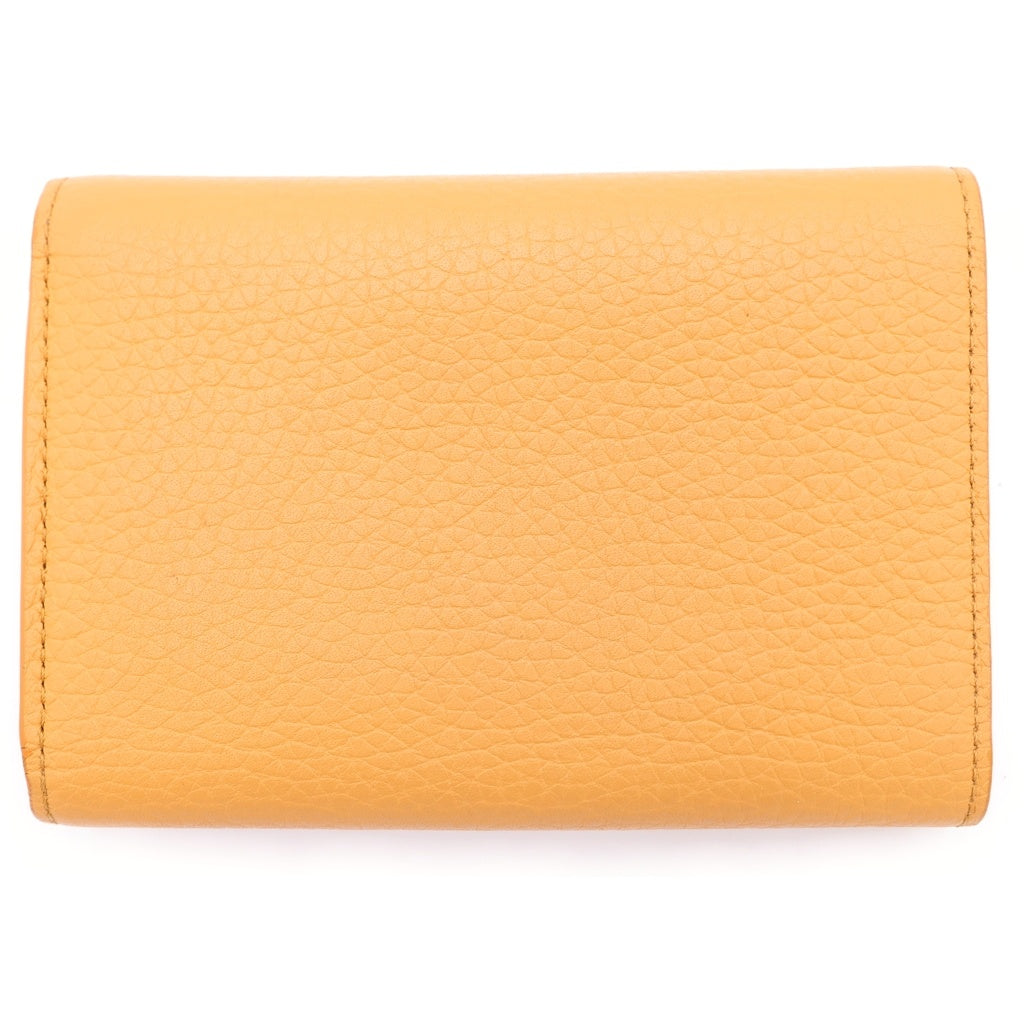 LOUIS VUITTON(ルイヴィトン) ポルトフォイユ・カプシーヌ コンパクトウォレット 3つ折り財布 レザー サフラン オレンジ M81669 RFID