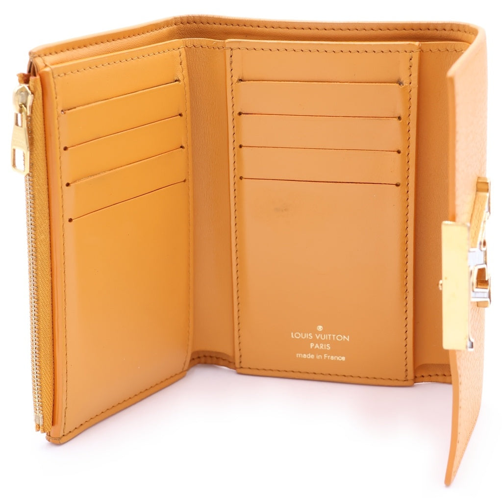 LOUIS VUITTON(ルイヴィトン) ポルトフォイユ・カプシーヌ コンパクトウォレット 3つ折り財布 レザー サフラン オレンジ M81669 RFID