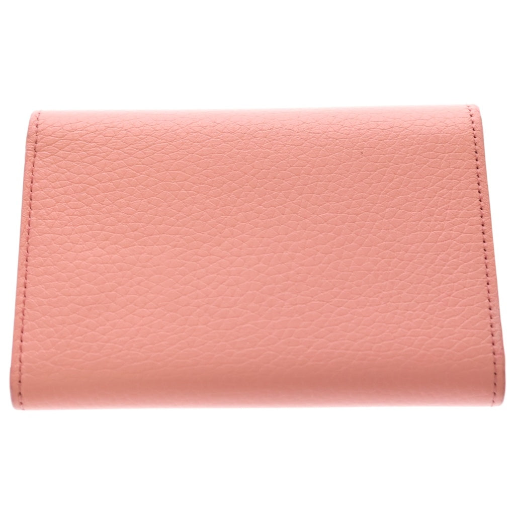 LOUIS VUITTON(ルイヴィトン) ポルトフォイユ カプシーヌ パイソン コンパクト ウォレット ピンク レザー N82754 ゴールド金具 レディース