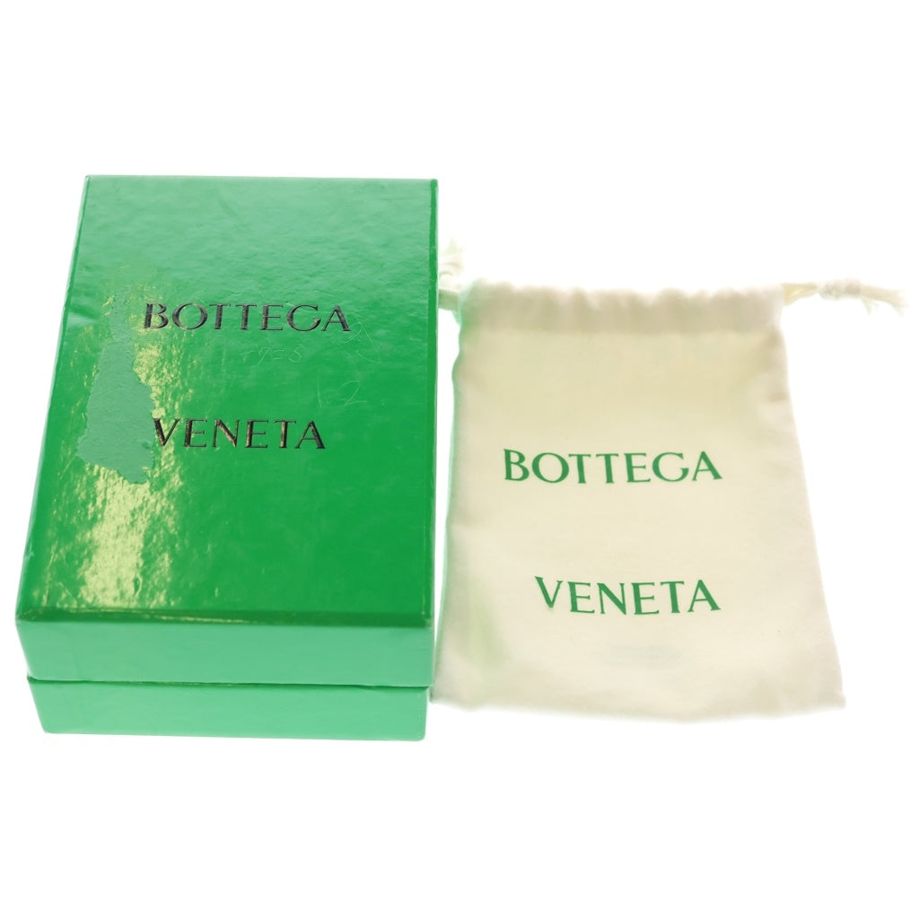 BOTTEGA VENETA(ボッテガヴェネタ) イントレチャート 三つ折り財布 コンパクトウォレット コインケース シルバー レザー レディース