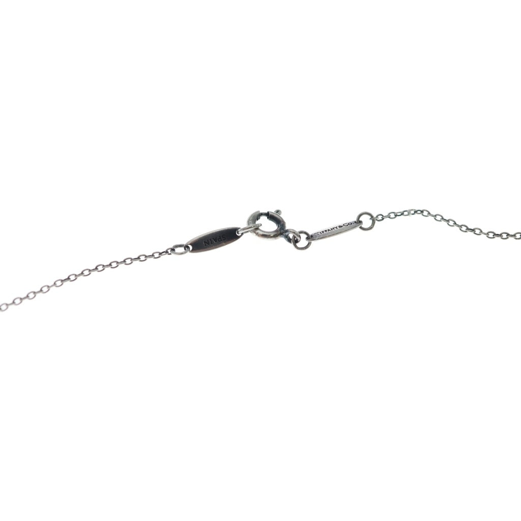 TIFFANY & Co.(ティファニー) エルサペレッティ ダブルオープンハート ネックレス Ag925/K18PG シルバー/ピンクゴールド レディース