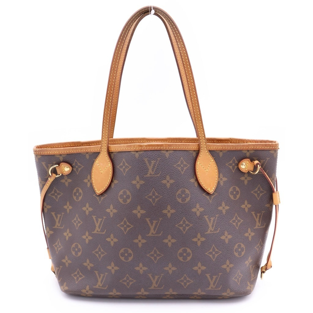LOUIS VUITTON(ルイヴィトン) モノグラム ネヴァーフルPM ハンドバッグ トートバッグ ブラウン レザー×PVC M40155 ゴールド金具 レディース