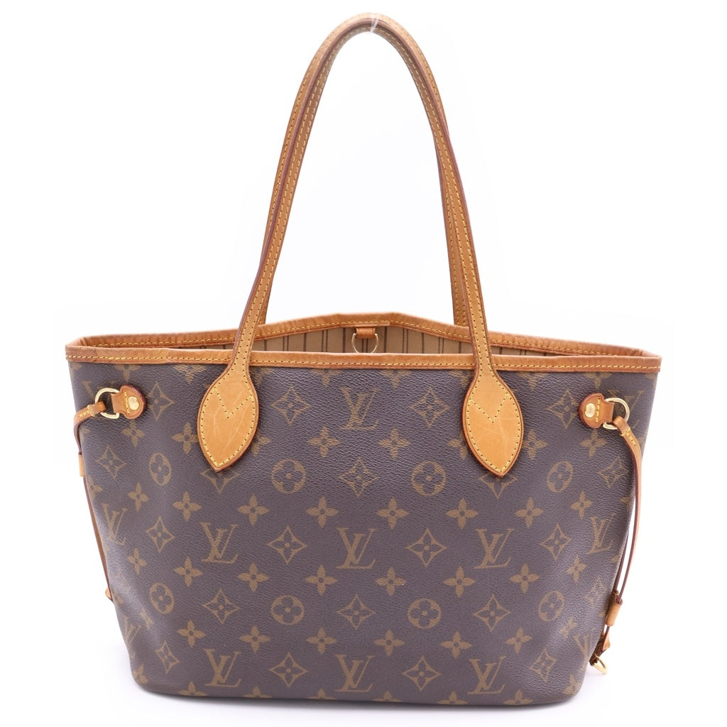 LOUIS VUITTON(ルイヴィトン) モノグラム ネヴァーフルPM ハンドバッグ トートバッグ ブラウン レザー×PVC M40155 ゴールド金具 レディース