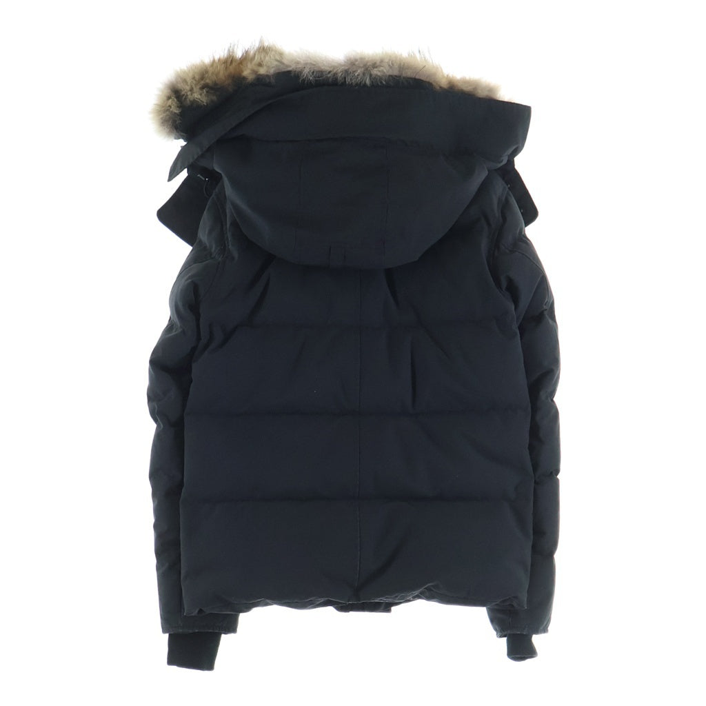 CANADA GOOSE(カナダグース) WYNDHAM PARKA ウィンダムパーカー ダウンジャケット フード付き ファー ワッペン ブラック 3808MA