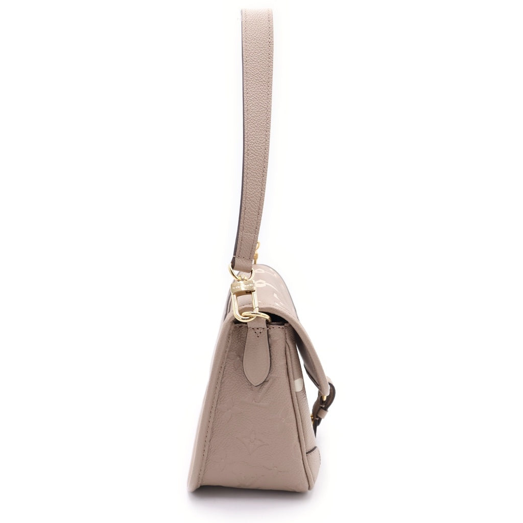 LOUIS VUITTON(ルイヴィトン) モノグラムアンプラント ディアヌ ベージュ ショルダーバッグ ベージュ レザー M46583 ゴールド金具 レディース