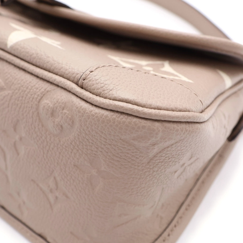 LOUIS VUITTON(ルイヴィトン) モノグラムアンプラント ディアヌ ベージュ ショルダーバッグ ベージュ レザー M46583 ゴールド金具 レディース