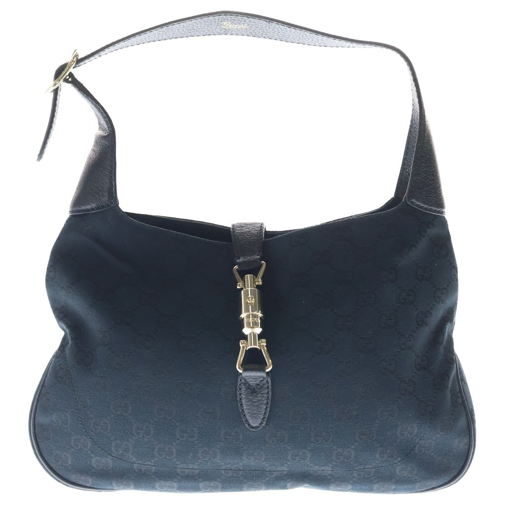 GUCCI(グッチ) GGキャンバス ニュージャッキー キャンバス×レザー ハンドバッグ ワンショルダーバッグ 137335 ブラック レディース