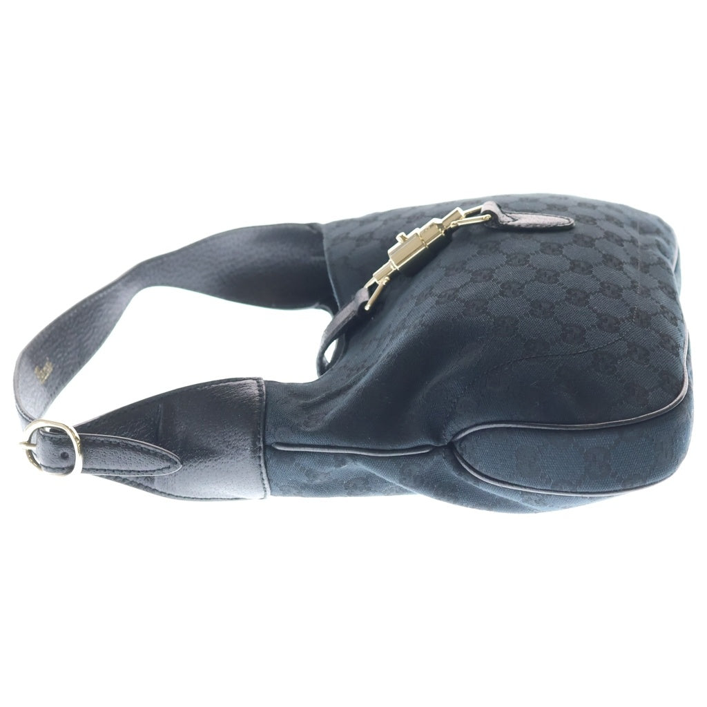 GUCCI(グッチ) GGキャンバス ニュージャッキー キャンバス×レザー ハンドバッグ ワンショルダーバッグ 137335 ブラック レディース