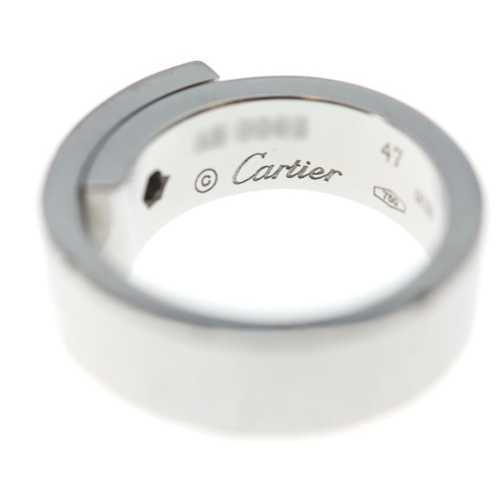 Cartier(カルティエ) アニバーサリー 1PD ダイヤモンド Au750 K18WG リング 指輪 #47 ホワイトゴールド レディース