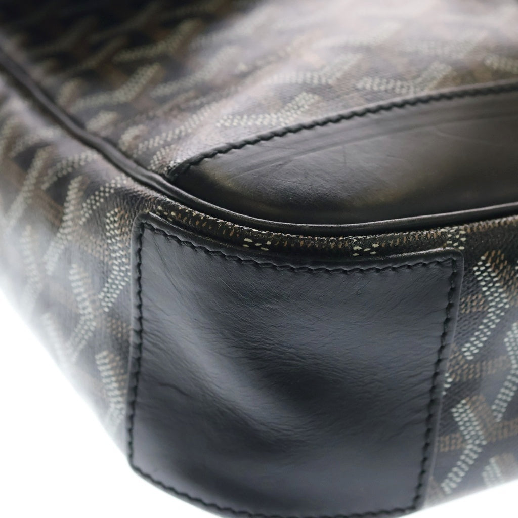 GOYARD(ゴヤール) グランブルーMM PVC レザー ショルダーバッグ メッセンジャーバッグ ブラック/ブラウン レディース