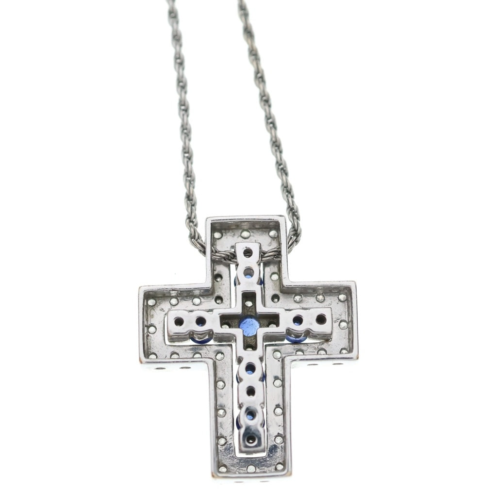 DAMIANI(ダミアーニ) ベルエポック S サファイア メレダイヤ ダイヤモンド Au750 K18WG ネックレス 20073461 ホワイトゴールド レディース