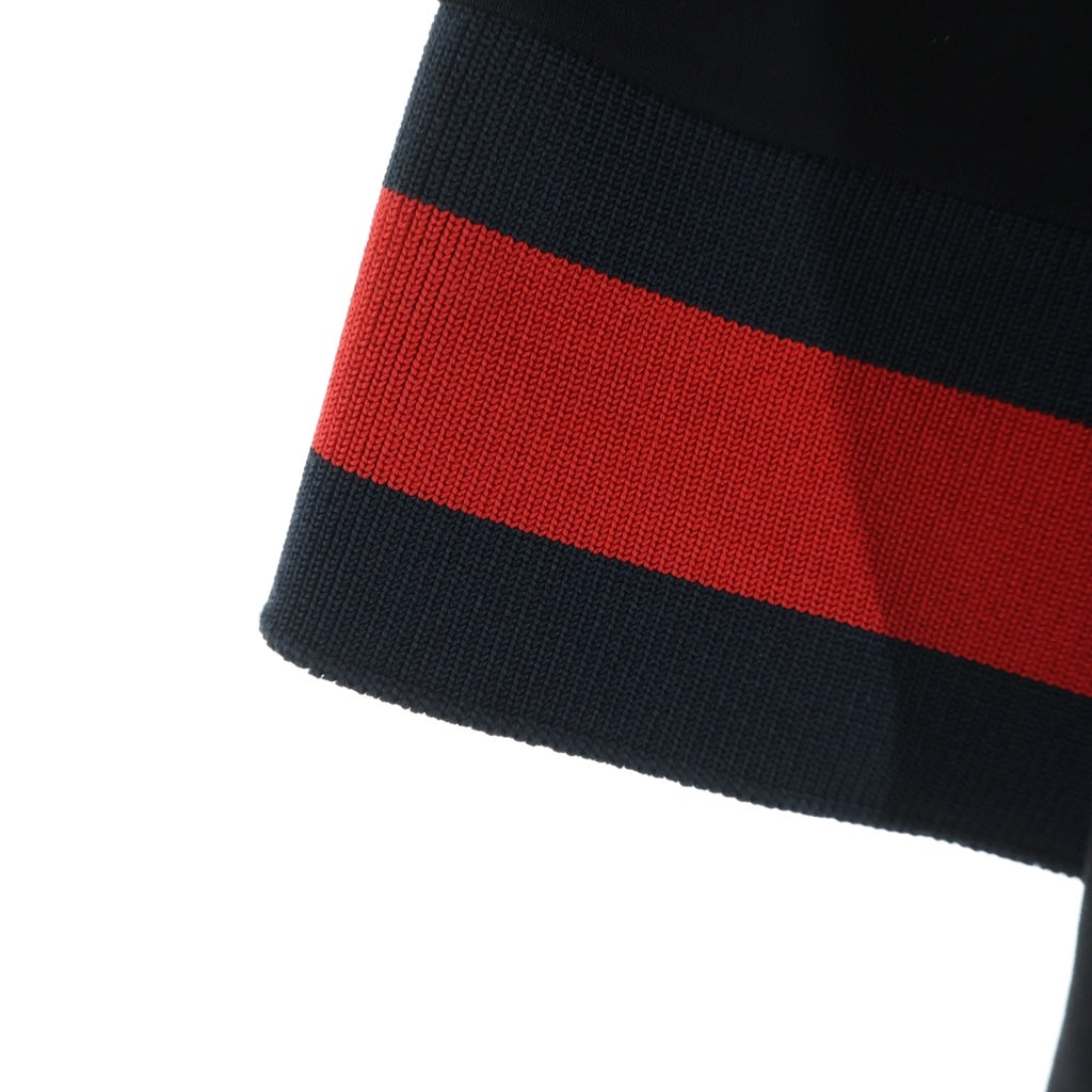 GUCCI(グッチ) レーヨン ジャージ フーデット ワンピース ブラック/レッド レディース 470320 X5S35