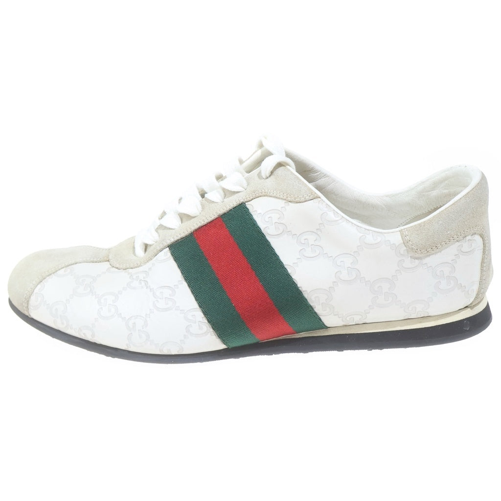 GUCCI(グッチ) GG シェリーライン レザー ローカットシューズ スニーカー アイボリー 138169