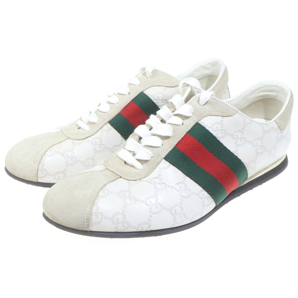 GUCCI(グッチ) GG シェリーライン レザー ローカットシューズ スニーカー アイボリー 138169