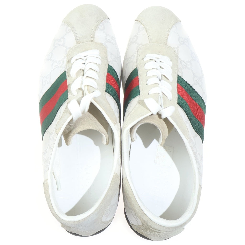 GUCCI(グッチ) GG シェリーライン レザー ローカットシューズ スニーカー アイボリー 138169