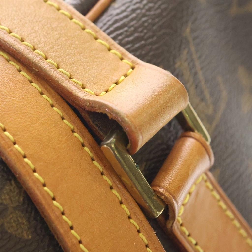 LOUIS VUITTON(ルイヴィトン) モノグラム シテGM ハンドバッグ ブラウン レザー×PVC M51181 ゴールド金具 レディース