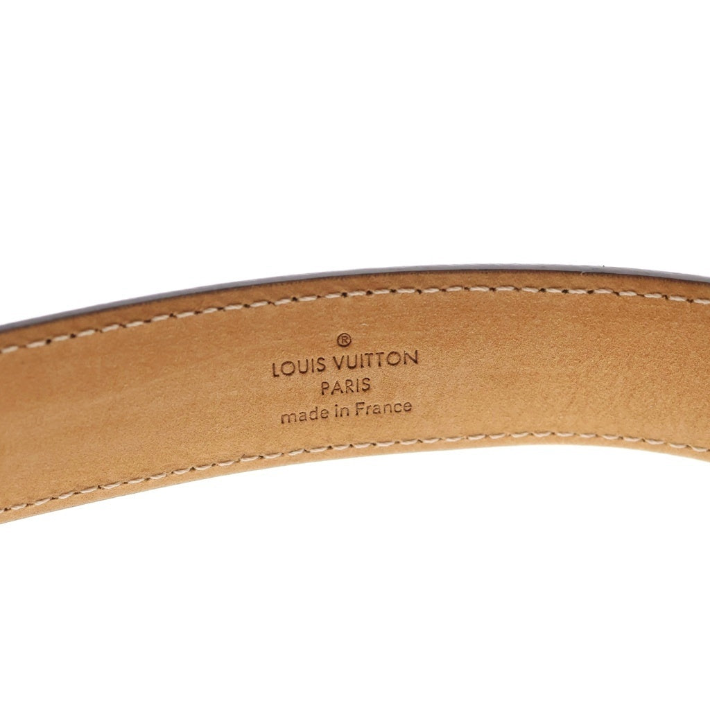 LOUIS VUITTON(ルイヴィトン) モノグラム サンチュール レザーベルト ブラウン □80/32 M9584 ゴールド金具