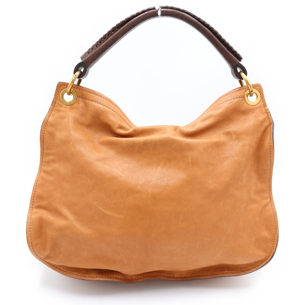 miumiu(ミュウミュウ) ハンド ショルダーバッグ 2WAY レザー ブラウン レディース