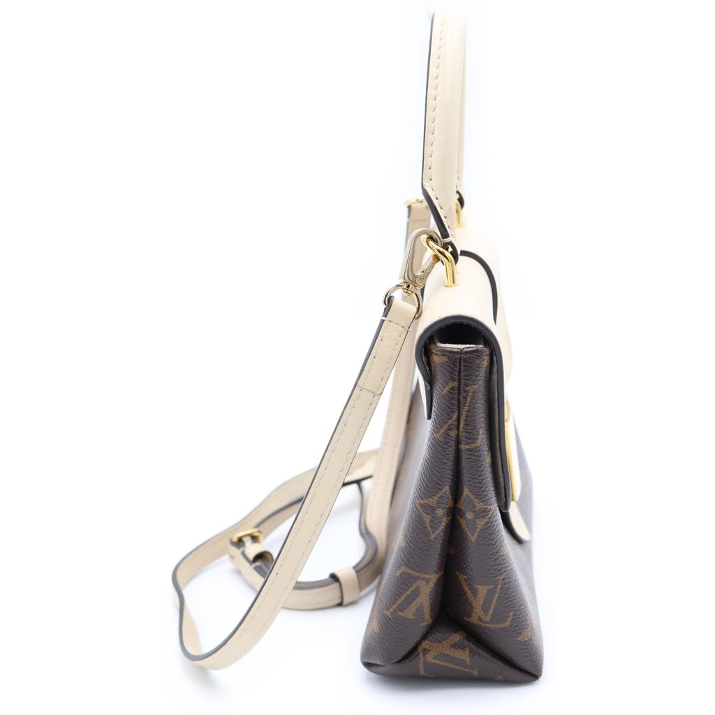 LOUIS VUITTON(ルイヴィトン) モノグラム ロッキーBB PVC レザー ゴールド金具 2WAY ハンドバッグ ショルダーバッグ M44653 ブラウン/クレーム アイボリー レディース