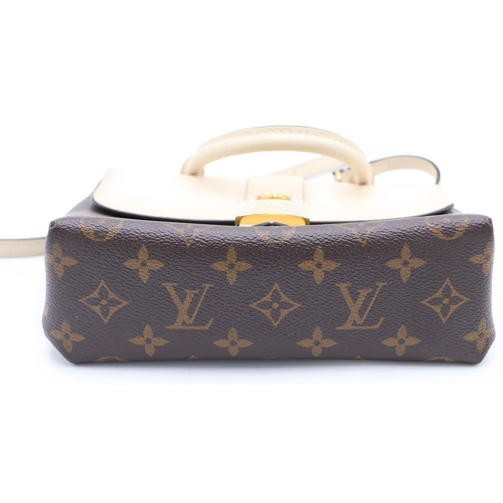 LOUIS VUITTON(ルイヴィトン) モノグラム ロッキーBB PVC レザー ゴールド金具 2WAY ハンドバッグ ショルダーバッグ M44653 ブラウン/クレーム アイボリー レディース