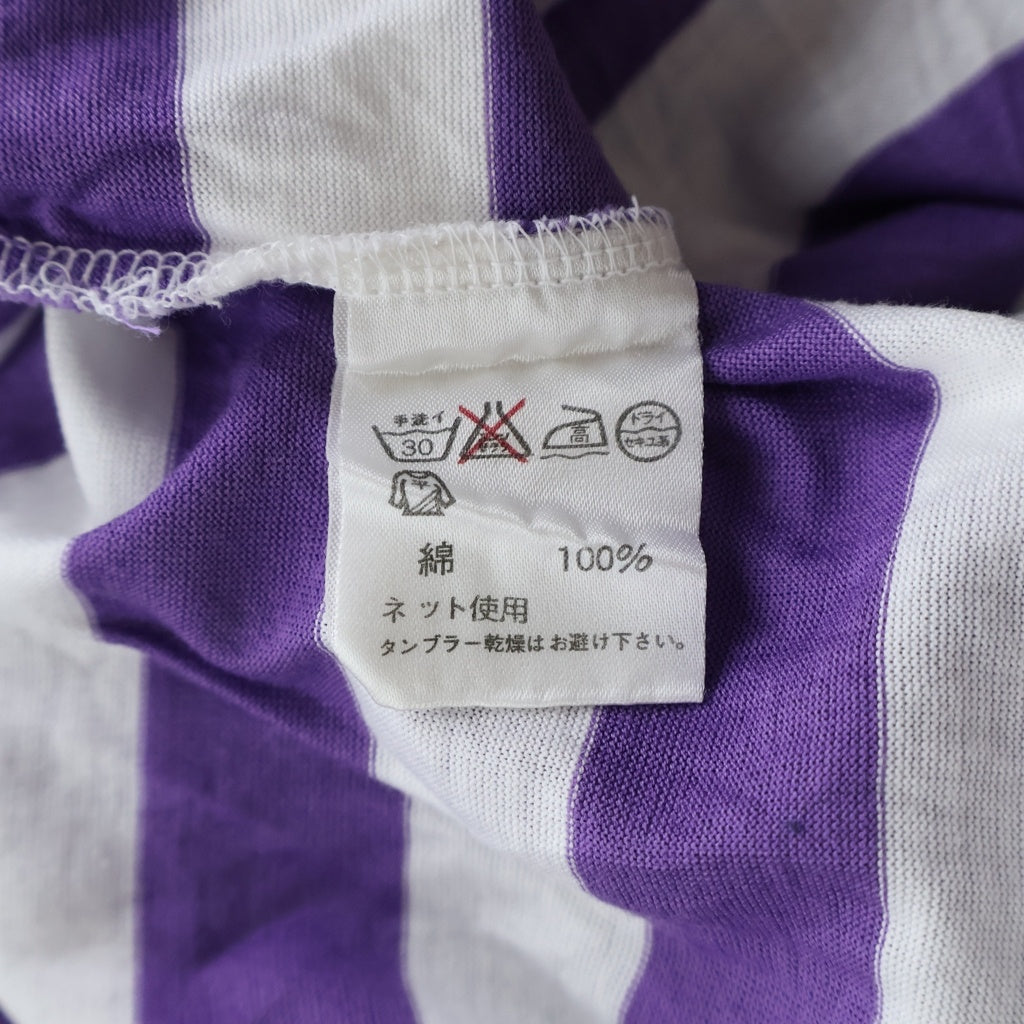 CELINE(セリーヌ) ボーダーTシャツ パープル×ホワイト #M D-KT2012
