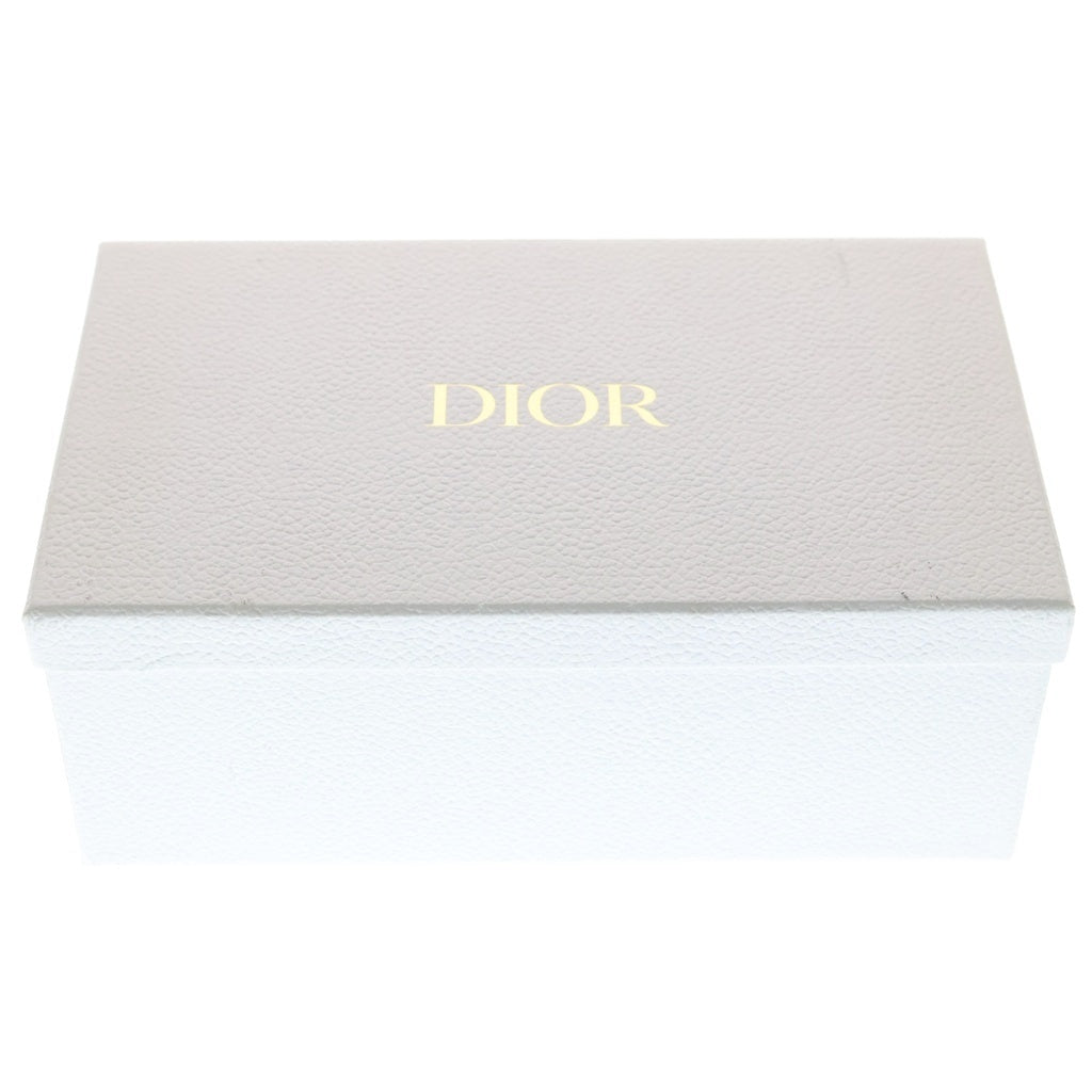 Christian Dior(クリスチャンディオール) オブリーク エンブロイダリー サドル ショルダーバッグ スリムポーチ キャンバス ネイビー S5647CRIW レディース