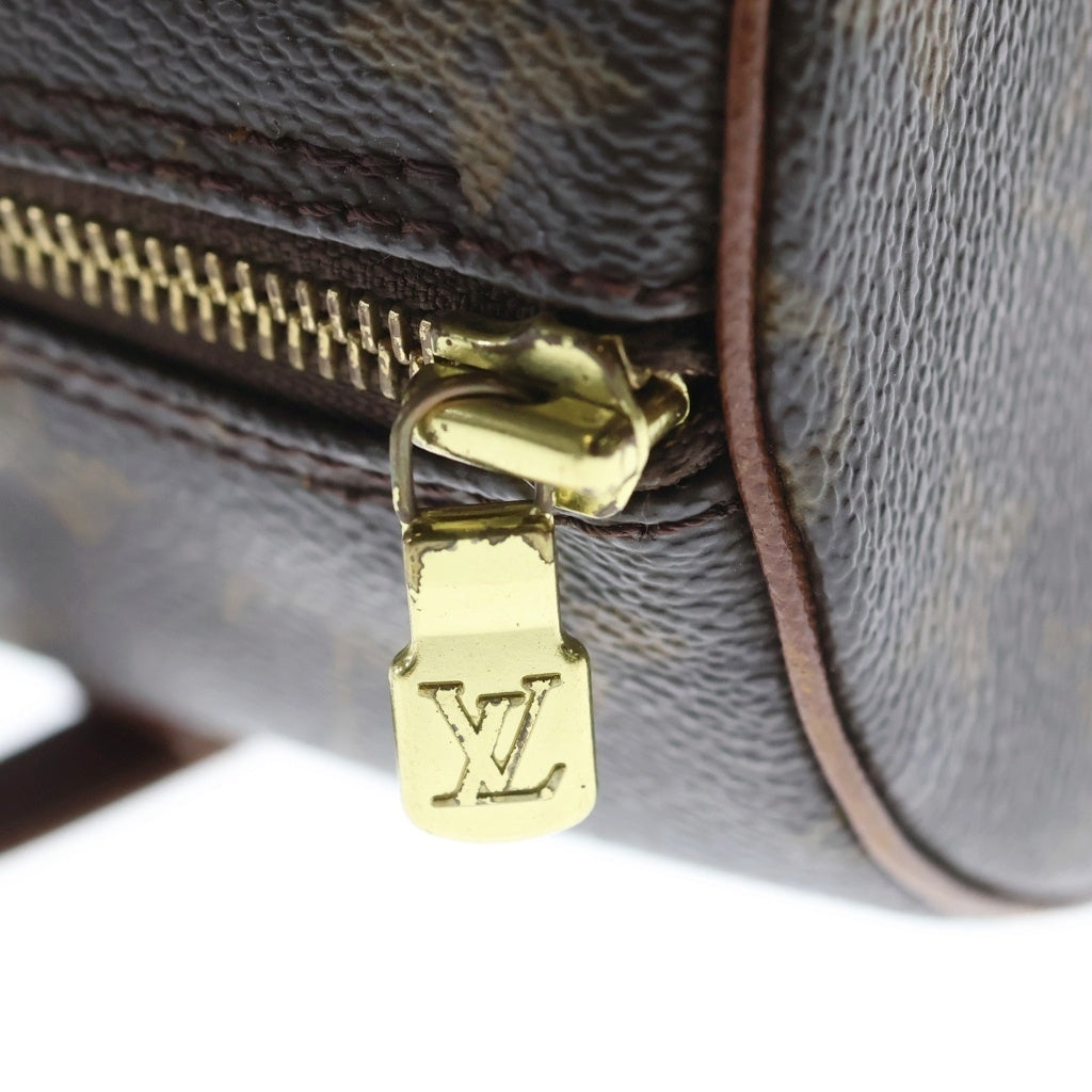 LOUIS VUITTON(ルイヴィトン) モノグラム パピヨン30 ハンドバッグ ブラウン PVC×レザー M51365 ゴールド金具 レディース