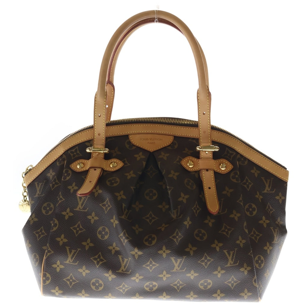 LOUIS VUITTON(ルイヴィトン) モノグラム ティヴォリGM ハンドバッグ ブラウン レザー×PVC M40144 ゴールド金具 レディース