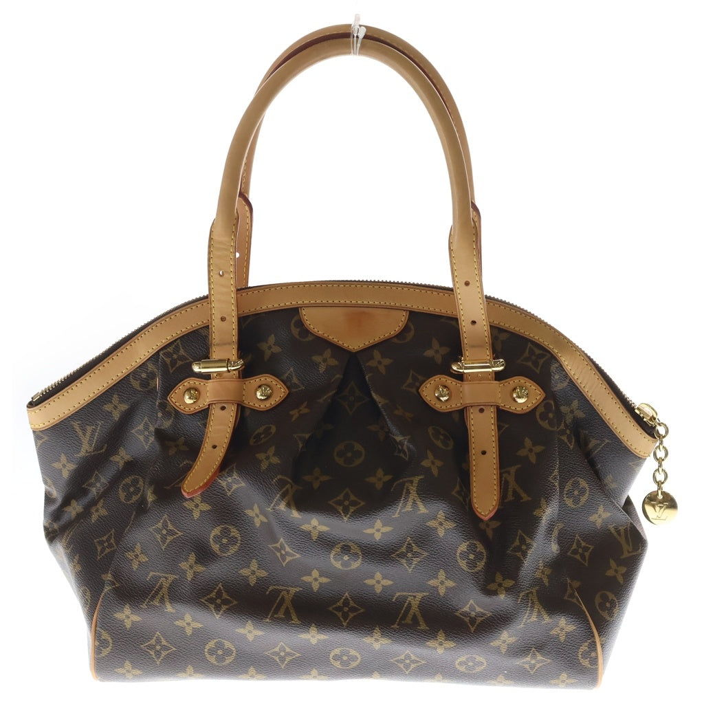 LOUIS VUITTON(ルイヴィトン) モノグラム ティヴォリGM ハンドバッグ ブラウン レザー×PVC M40144 ゴールド金具 レディース