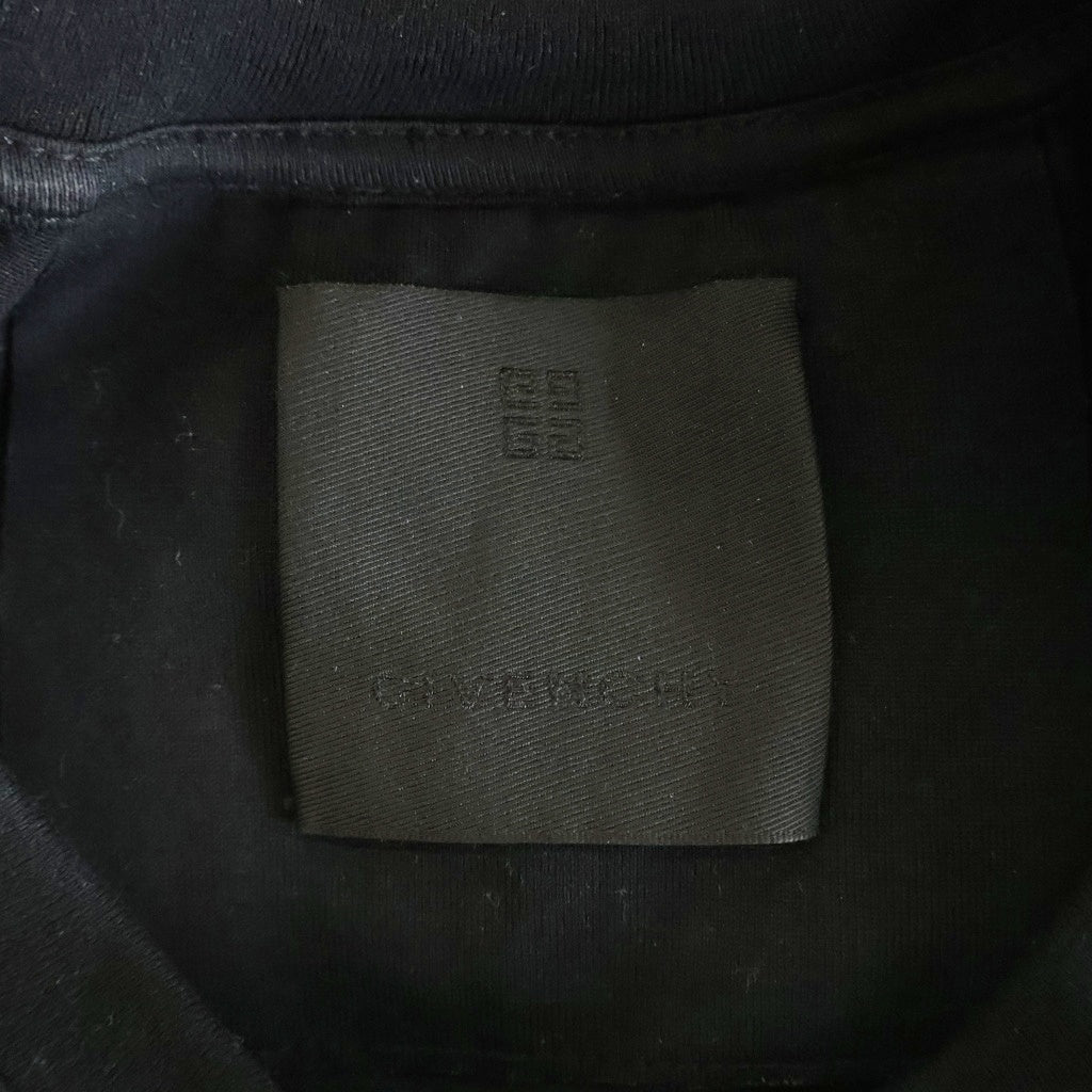 GIVENCHY(ジバンシィ) ロゴ刺繍 半袖コットンTシャツ カットソー ブラック BM716B3Y6B-001