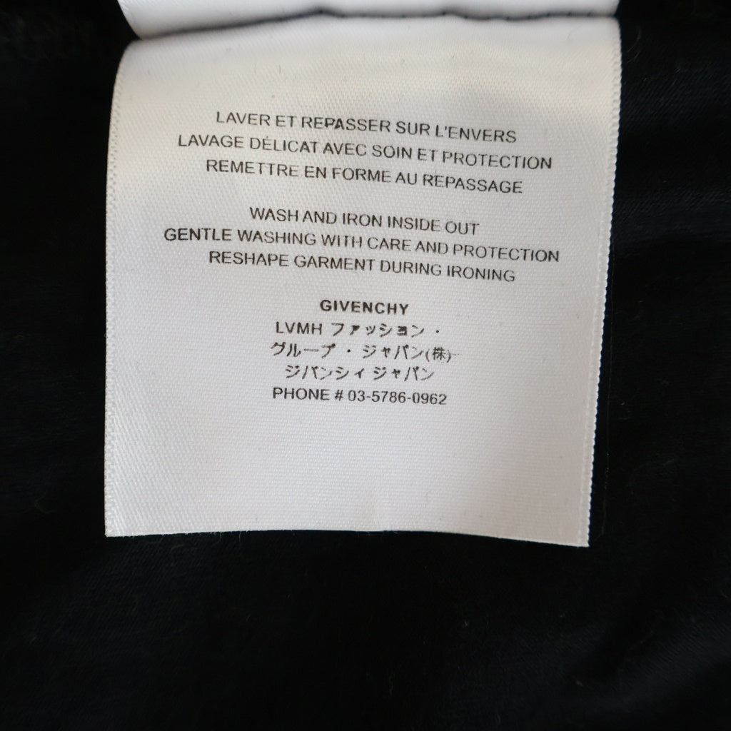 GIVENCHY(ジバンシィ) ロゴ刺繍 半袖コットンTシャツ カットソー ブラック BM716B3Y6B-001